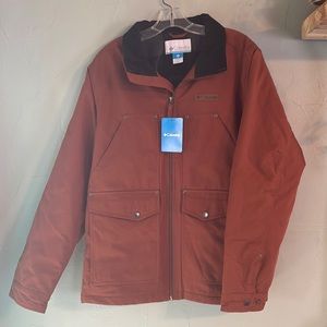 Columbia Lona Vista Chore Coat! Sz M Fleece lined. Burnt Amber